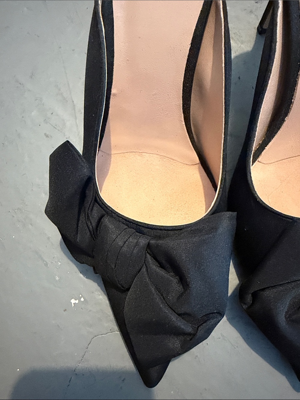kate spade Black Bow Pointed-Toe Slip-On Mules - Picture 3 of 12